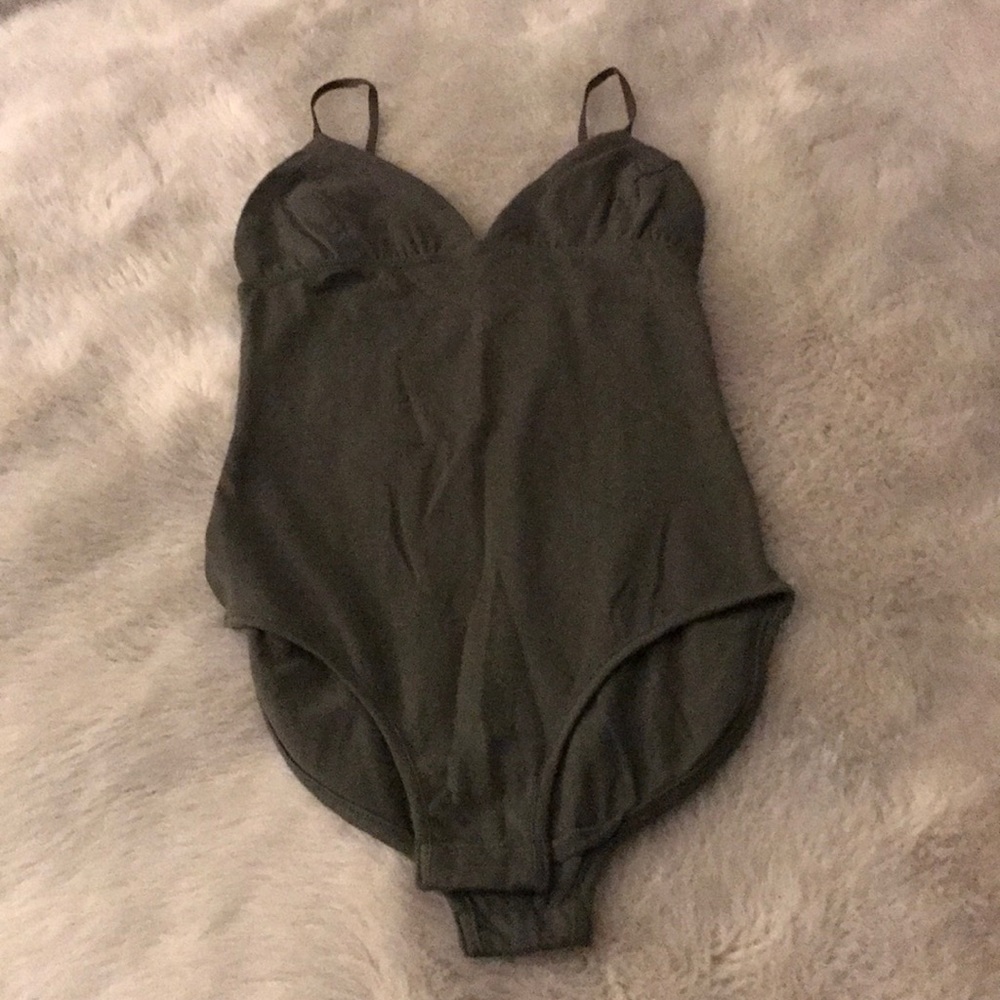Olive green bodysuit